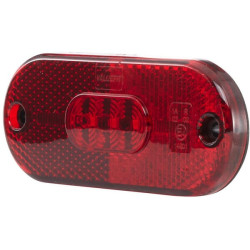 Lampa obrysowa LED, prostokątna 12V czerwona przykręcana 108x10.5x44 mm Hella ValueFit
