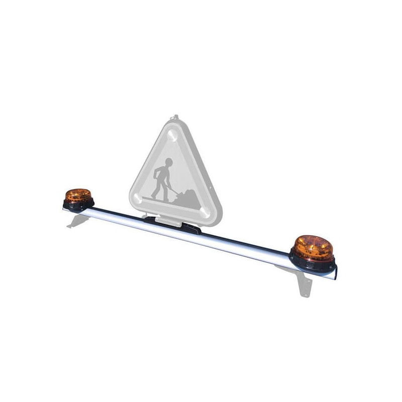 Belka dachowa 136 cm z 2 lampami błyskowymi LED PEGASUS