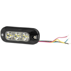 Lampa ostrzegawcza 3 LED 12/24V pomarańczowa