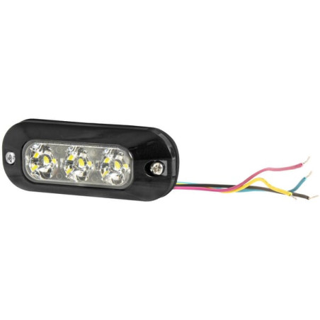 Lampa ostrzegawcza 3 LED 12/24V pomarańczowa