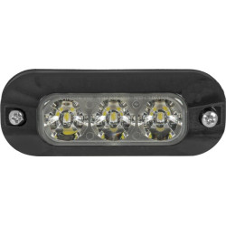 Lampa ostrzegawcza 3 LED 12/24V pomarańczowa