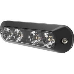 Lampa ostrzegawcza 4 LED 12/24V pomarańczowa