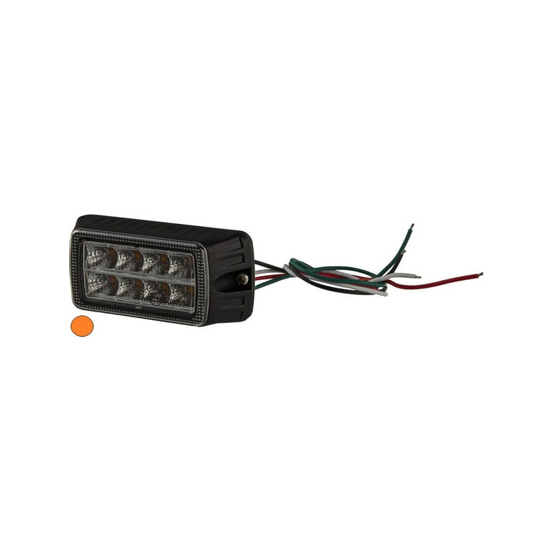 Lampa ostrzegawcza LED, bursztynowa, Kramp