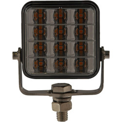 Lampa ostrzegawcza LED, 10-30V, bursztynowa, 12 LED, Kramp