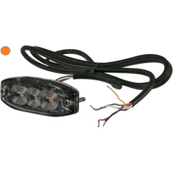 Lampa ostrzegawcza, bursztynowa, 3 LED
