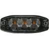 Lampa ostrzegawcza LED, prostokątna, 10/30V czerwona, 82x30x9 mm 3 LED Kramp