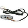 Lampa ostrzegawcza LED, prostokątna, 10/30V czerwona, 82x30x9 mm 3 LED Kramp