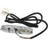 Lampa ostrzegawcza LED, prostokątna, 10/30V, pomarańczowa, 130x30x7 mm, 6 LED Kramp