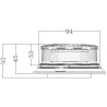 Lampa błyskowa LED na magnes 12/24V 140B-LA20082 Kramp 8719493038217
