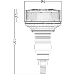 Lampa błyskowa LED na uchwyt 10V-30V, elastyczna 140B-LA20083 Kramp 8719493038231