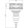 Lampa błyskowa LED na uchwyt 10V-30V, elastyczna 140B-LA20083 Kramp 8719493038231