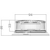 Lampa błyskowa LED przykręcana 12/24V 140B-LA20084 Kramp 8719493037920