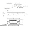 Lampa ostrzegawcza 3 LED 12/24V niebieska