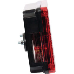 Lampa tylna zespolona, prawa, 12/24V pomarańczowa/czerwona/przezroczysta, przykręcana Waś