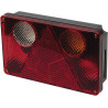 Lampa tylna zespolona, prawa, 12/24V pomarańczowa/czerwona/przezroczysta, przykręcana Waś