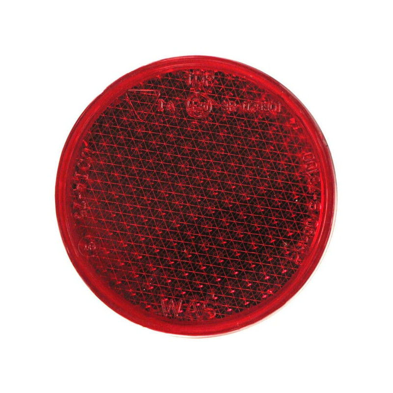 Odblask czerwony fi75mm ze śrubą, 28, Kramp 5907465120289