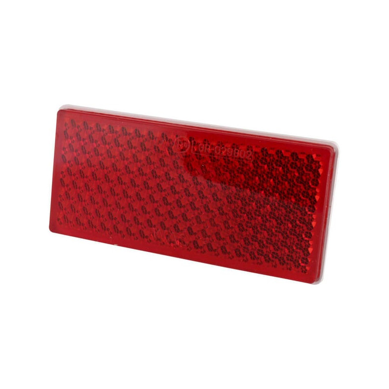 Odblask czerwony prostokątny 51x105mm przyklejany Kramp 5907465120517