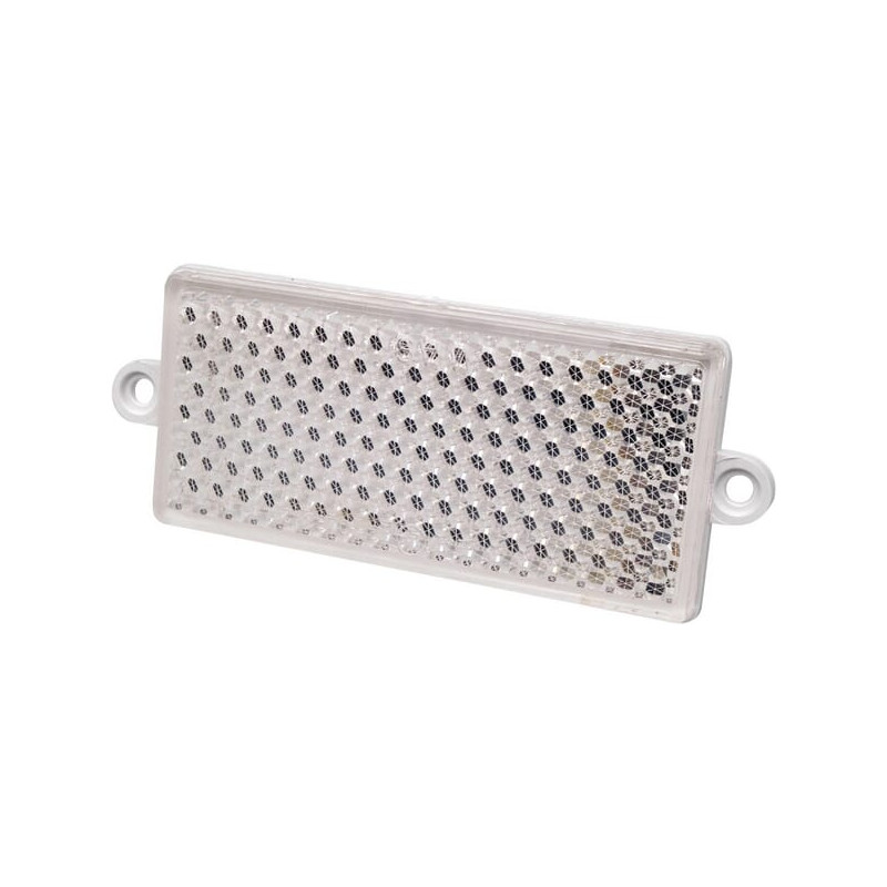 Odblask biały prostokątny 51x105mm przykręcany Kramp 5907465125239