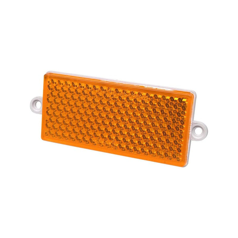 Odblask pomarańczowy prostokątny 51x105mm przykręcany Kramp 5907465127240