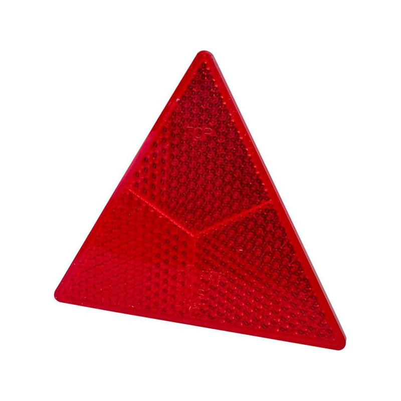 Odblask czerwony trójkątny 150/158mm Kramp 5907465120524