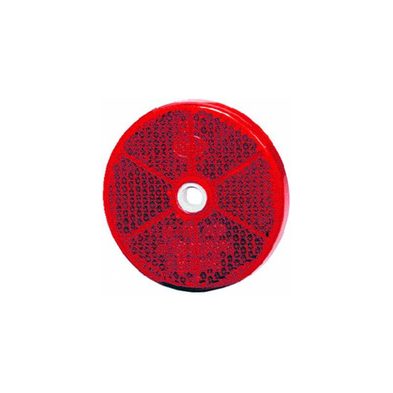 Odblask czerwony fi60mm z otworem Hella 6416386943079