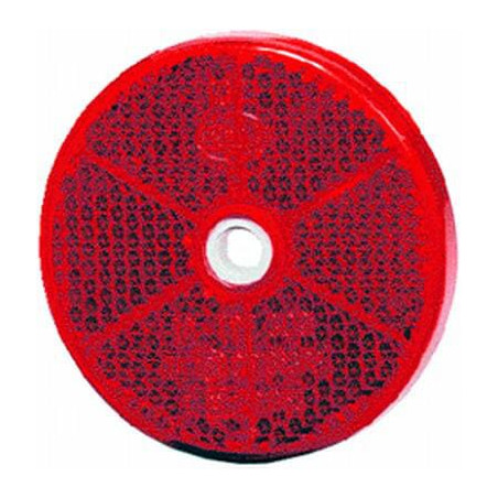 Odblask czerwony fi60mm z otworem Hella 6416386943079