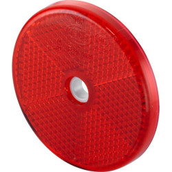 Odblask czerwony fi60mm z otworem Hella 6416386943079
