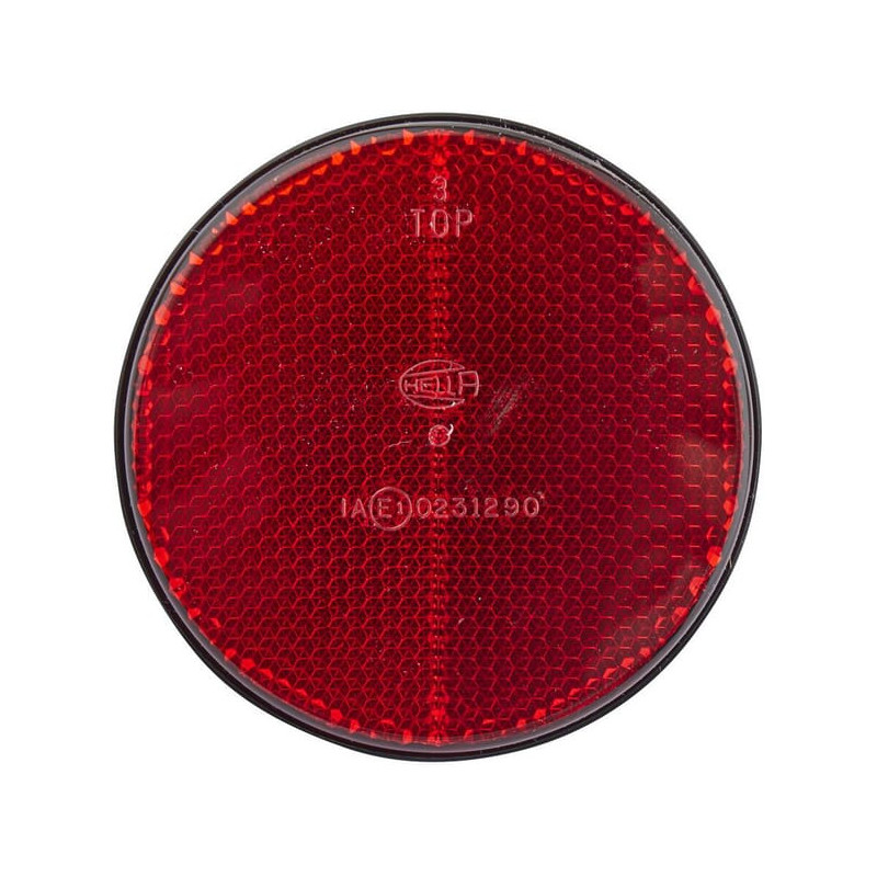 Odblask czerwony fi85mm E1 31290 Hella