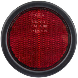Odblask czerwony fi95mm, ze śrubą Hella 4082300196870
