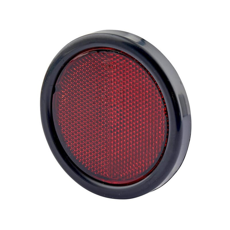 Odblask czerwony fi95mm, ze śrubą Hella 4082300196870