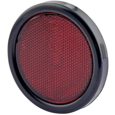 Odblask czerwony fi95mm, ze śrubą Hella 4082300196870