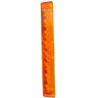 Odblask pomarańczowy prostokątny 40x180mm z otworami Hella 4082300196771