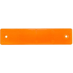 Odblask pomarańczowy prostokątny 40x180mm z otworami Hella 4082300196771
