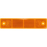 Odblask pomarańczowy prostokątny 40x180mm z otworami Hella 4082300196771