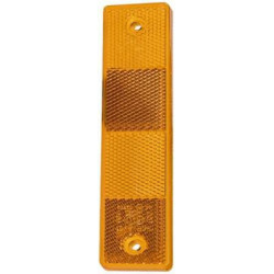 Odblask pomarańczowy prostokątny 40x180mm z otworami Hella 4082300196771