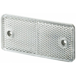 Odblask biały prostokątny 44x94mm z otworami Hella 4082300171365