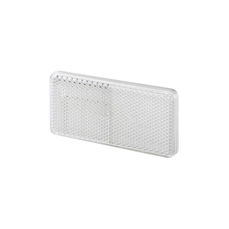 Odblask biały prostokątny 44x94mm Hella 4082300196894