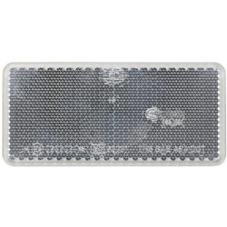 Odblask biały prostokątny 44x94mm Hella 4082300196894