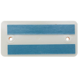 Odblask pomarańczowy prostokątny 44x94mm z otworami Hella 4082300196900