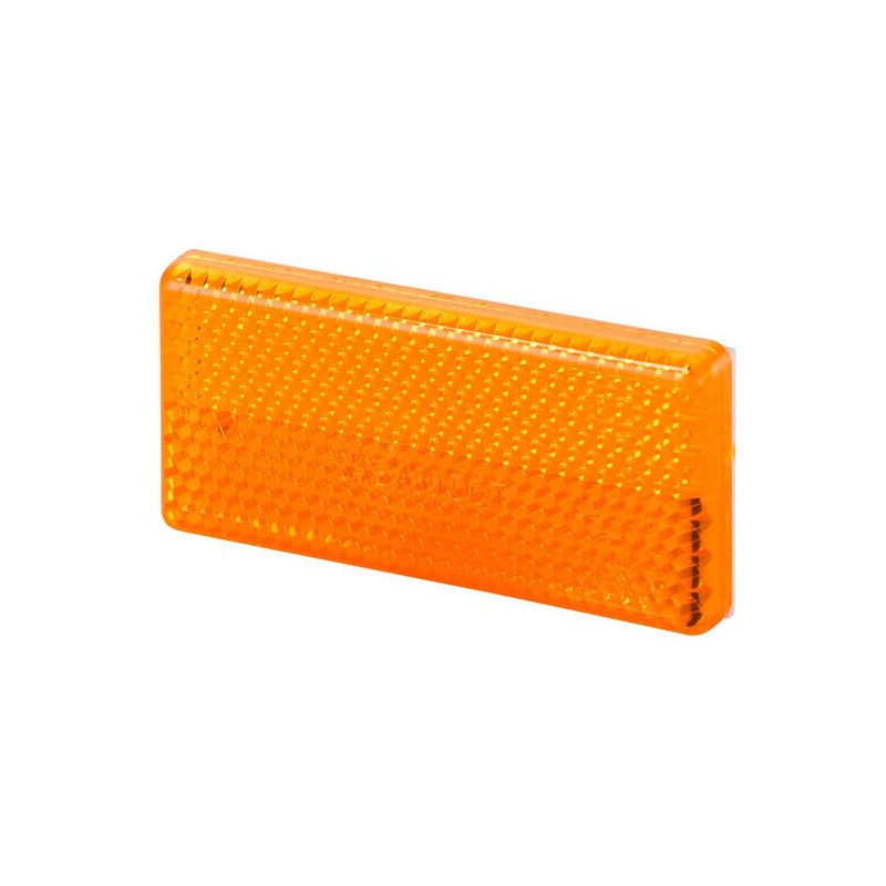 Odblask pomarańczowy prostokątny 31x70mm Hella 8719607080170