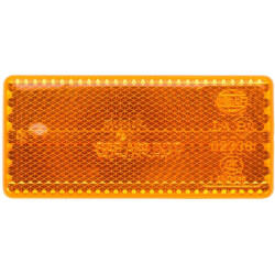 Odblask pomarańczowy prostokątny 31x70mm Hella 8719607080170