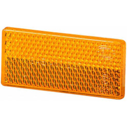 Odblask pomarańczowy prostokątny 31x70mm Hella 8719607080170