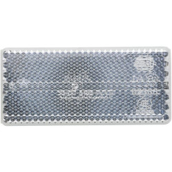 Odblask biały prostokątny 31x70mm Hella 4082300171846