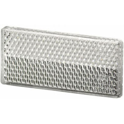 Odblask biały prostokątny 31x70mm Hella 4082300171846