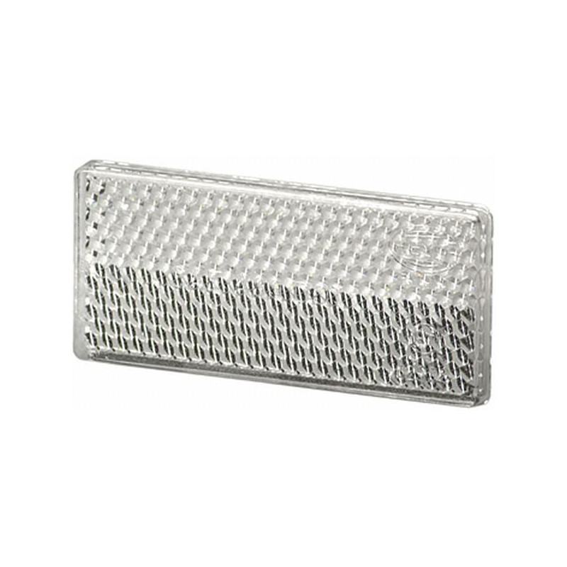 Odblask biały prostokątny 31x70mm Hella 4082300171846