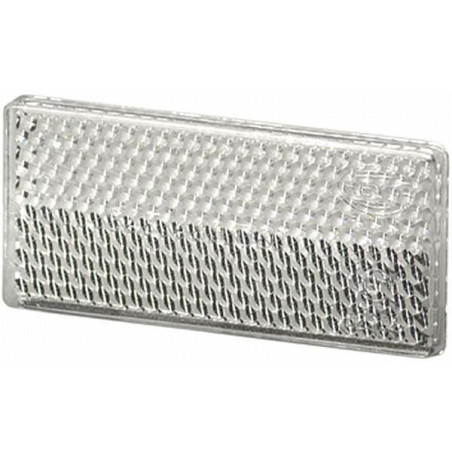 Odblask biały prostokątny 31x70mm Hella 4082300171846