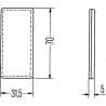 Odblask czerwony prostokątny 31x70mm Hella 4082300171617