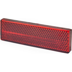 Odblask czerwony prostokątny 27x92mm Hella 6416386910309