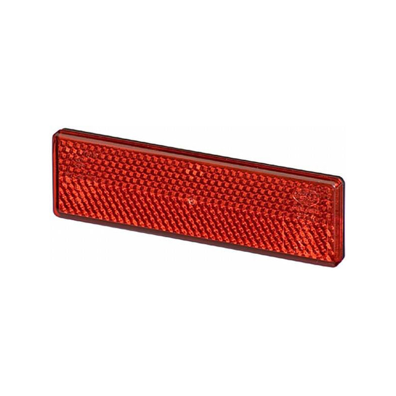 Odblask czerwony prostokątny 27x92mm Hella 6416386910309