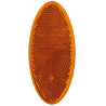 Odblask pomarańczowy owalny 45x101,6mm przyklejany Hella 4082300185843